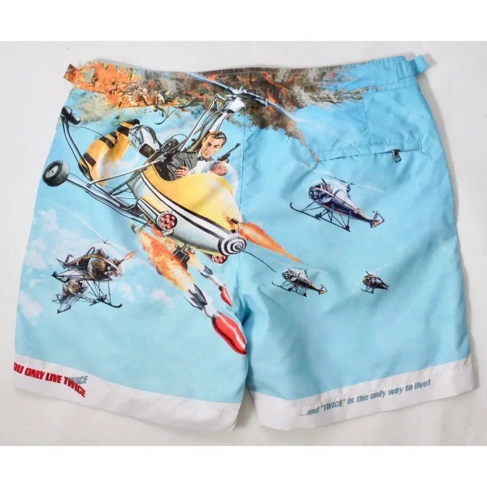 New Orlebar Brown Bulldog 007 James Bond sz 32 swim trunks shorts - Picture 2 of 8